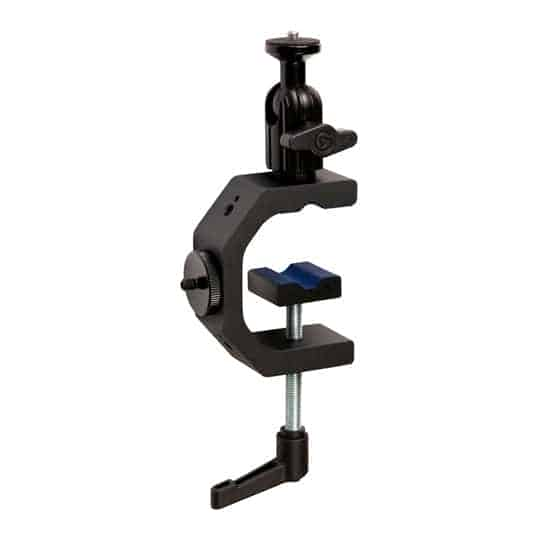 Elgato Heavy Clamp – Professional Mount with Ball Head and 4 X 1-4 Holes, for Cameras, Lights, Fla